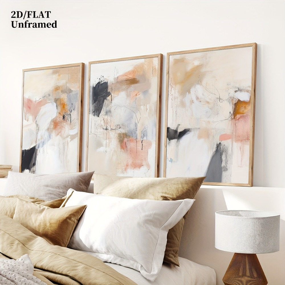 Abstract Canvas Set - Conjunto de 3 Peças de Arte