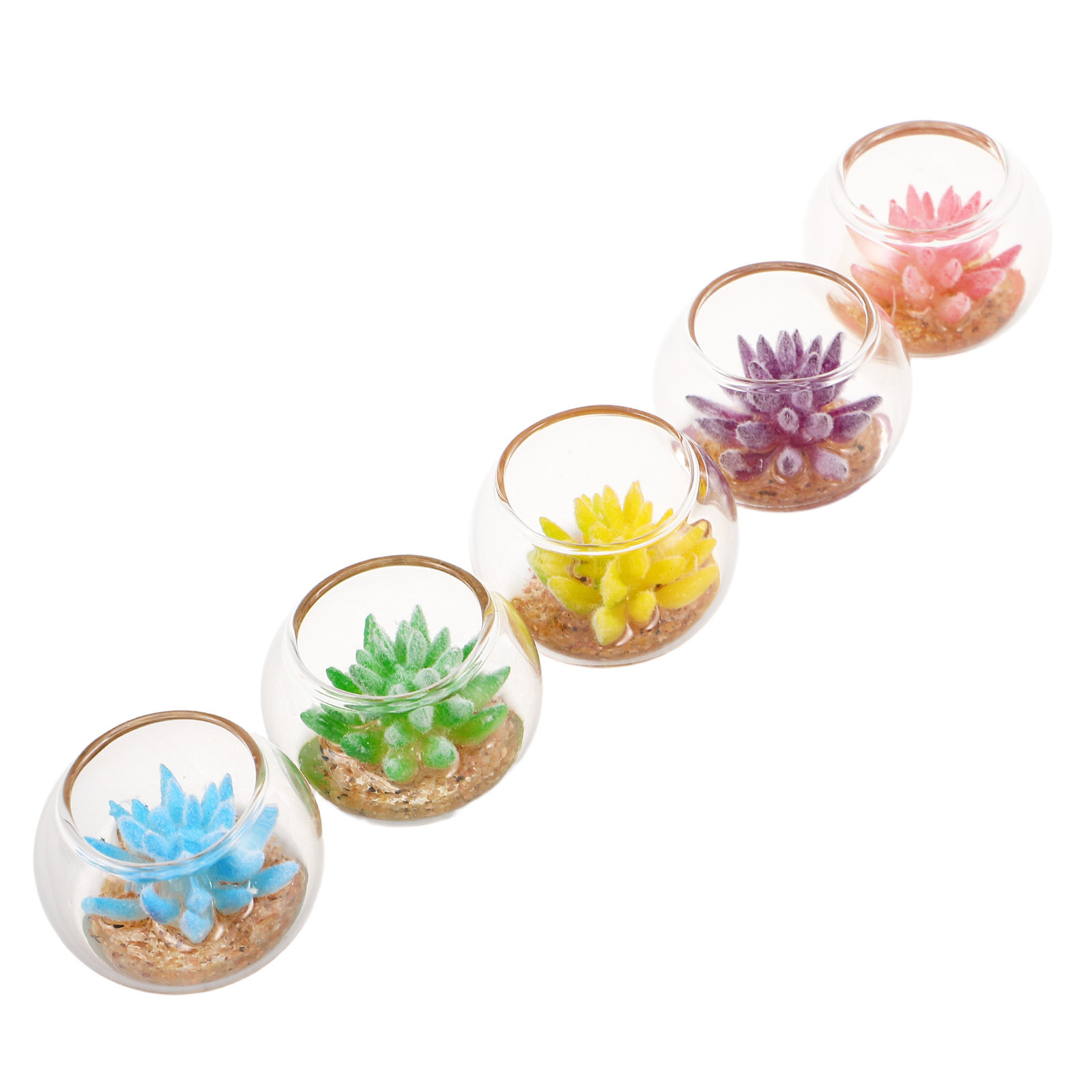 Conjunto de 5 vasos de vidro e - Vase Decor avaliação e preço