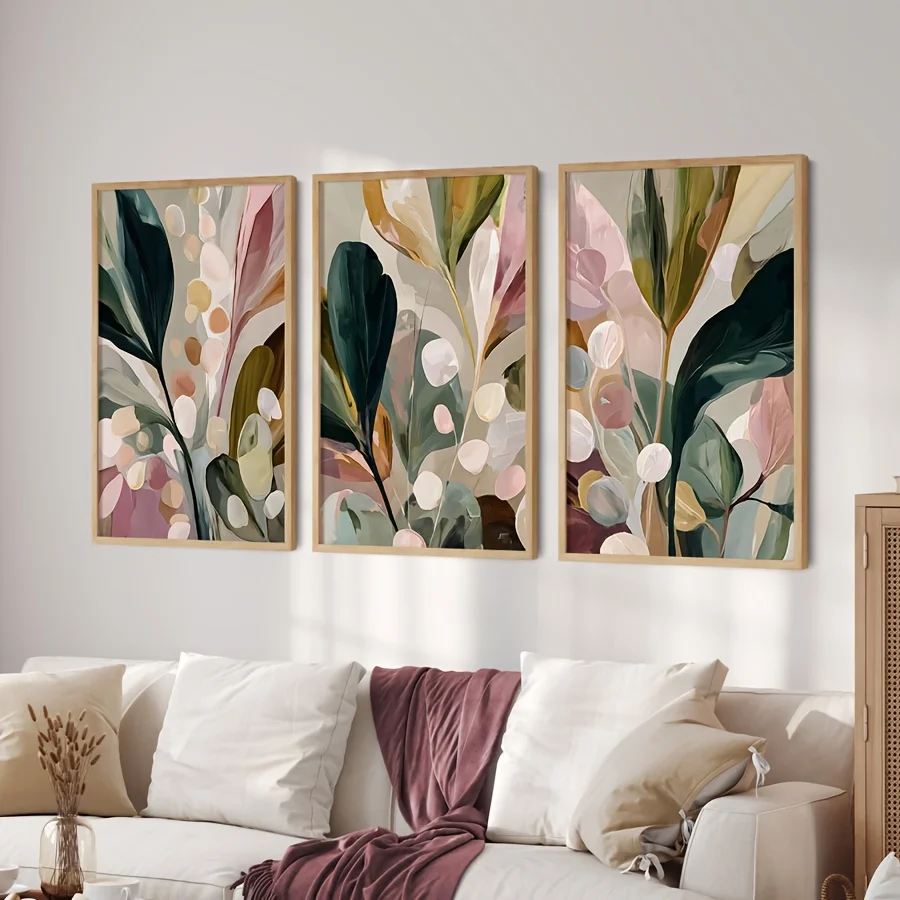 Conjunto de 3 peças de grande  - Abstract Canvas Set avaliação e preço