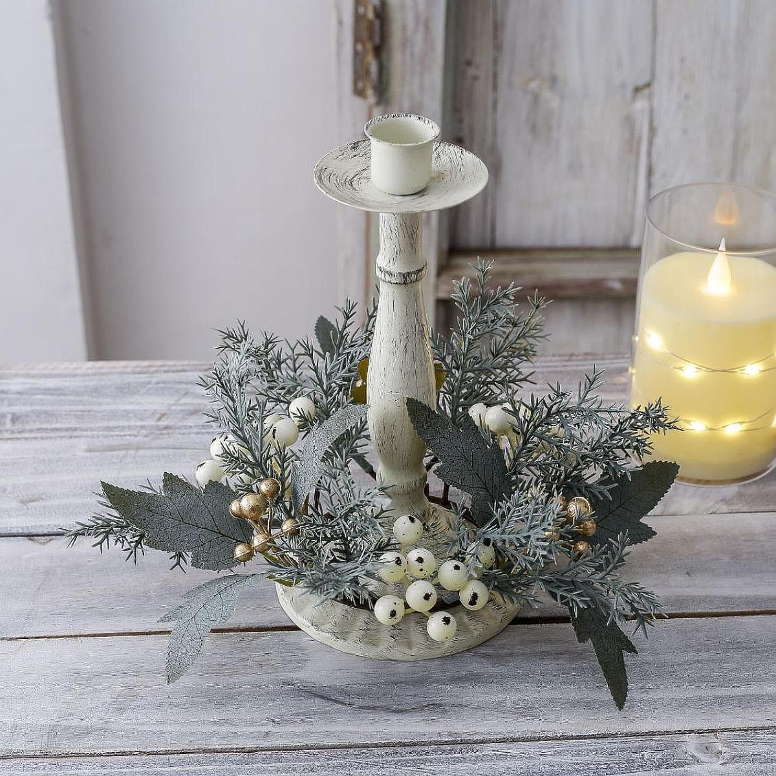 Guirlanda de Velas com Flores  - Candle Holder Decor avaliação e preço