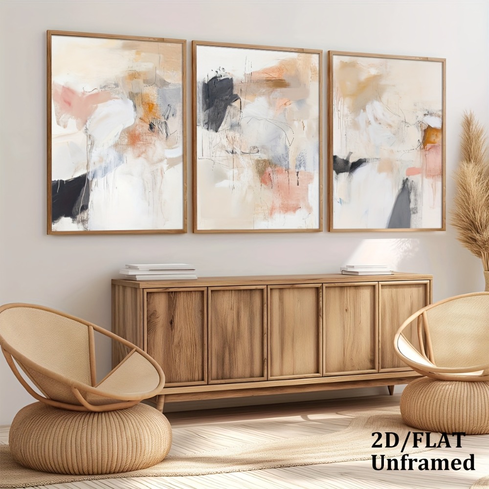 Conjunto de 3 Peças de Arte de - Abstract Canvas Set avaliação e preço
