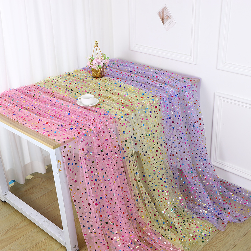 Tecido de Tule Colorido com Bo - Table Runner avaliação e preço