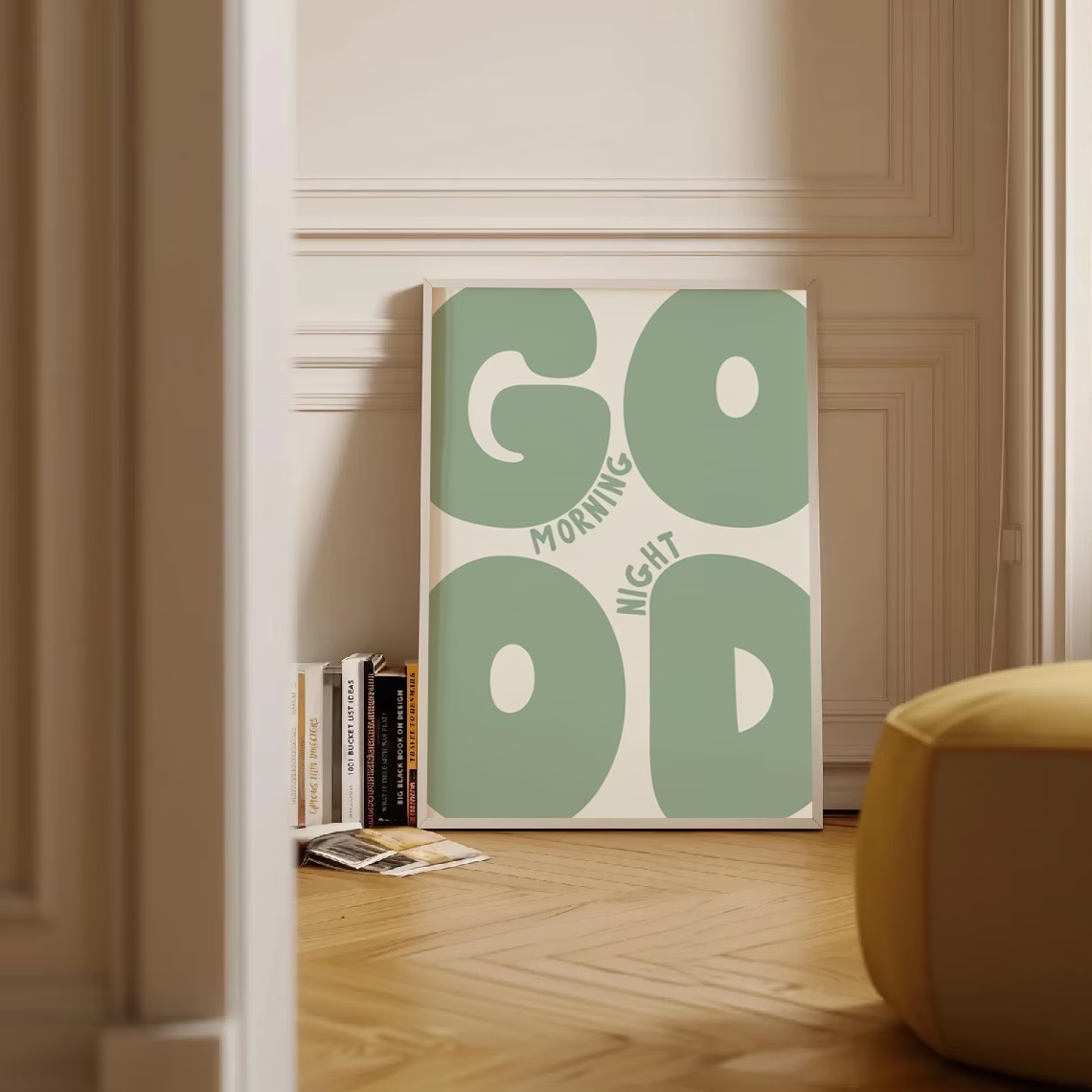 Arte de parede moderna com cit - Interior Design Living Room avaliação e preço