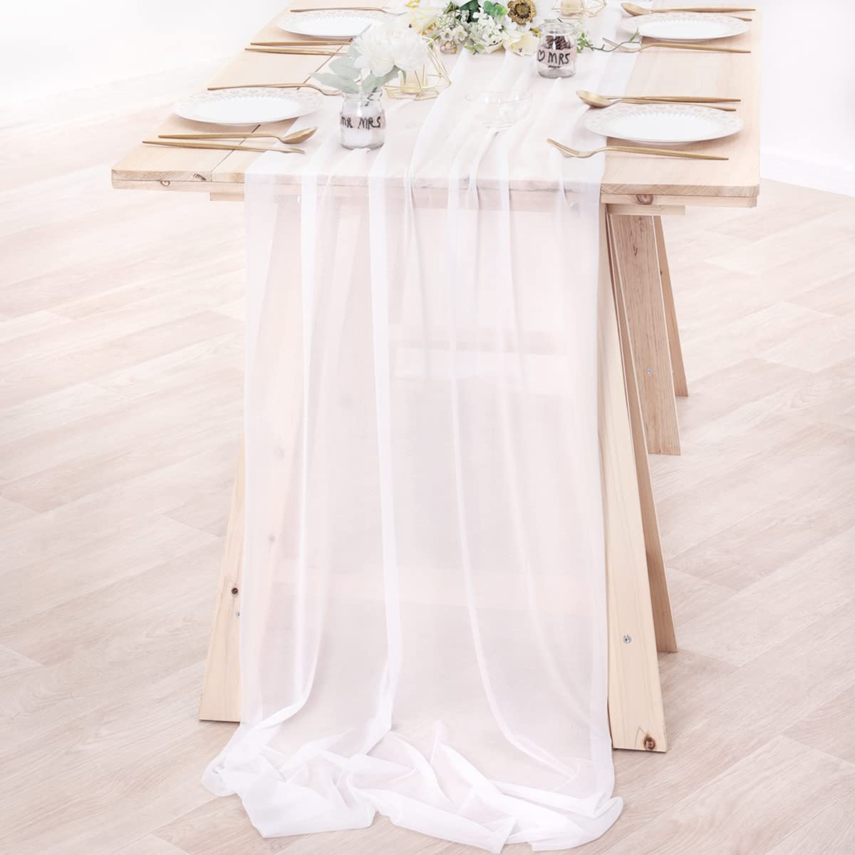 Corredor de mesa de chiffon, t - Table Runner avaliação e preço