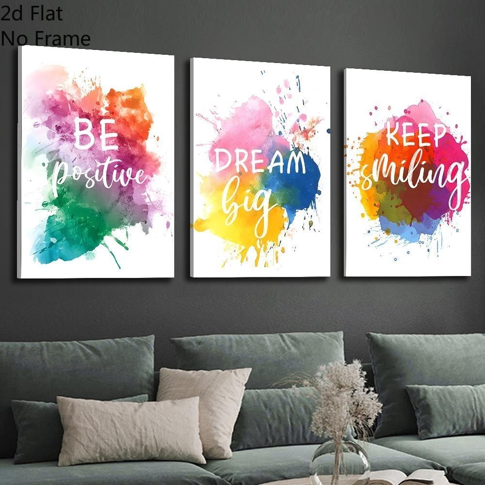 (Noframe 3PCS)-2D Flat, 2D Fla - Abstract Canvas Set avaliação e preço