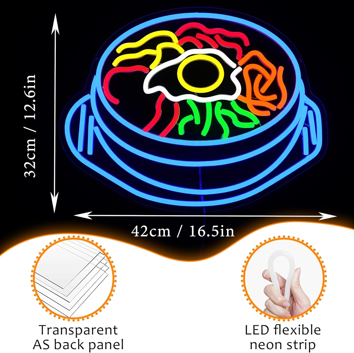 Letreiro de néon LED Bibimbap, - Vase Decor avaliação e preço