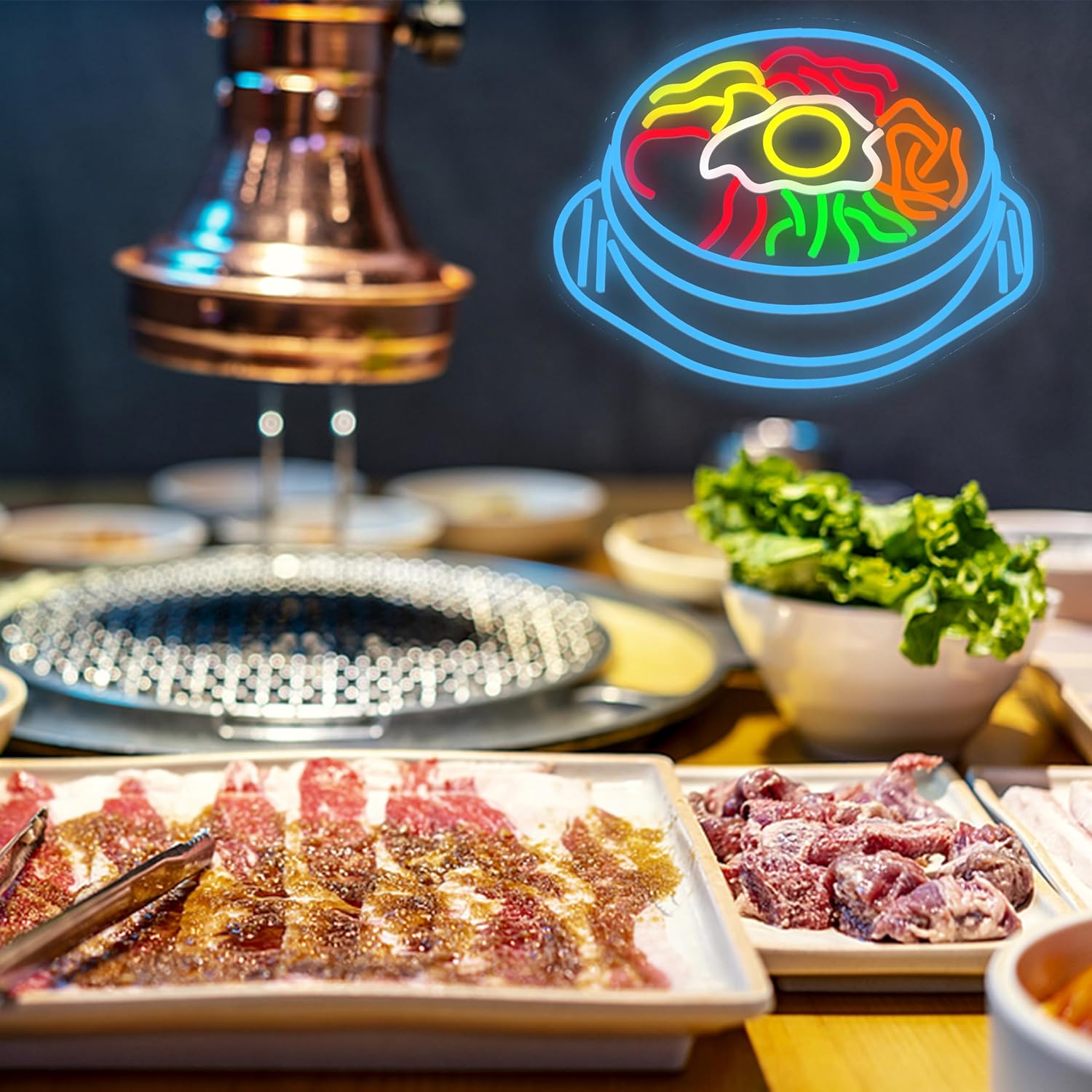 Letreiro de néon LED Bibimbap, - Vase Decor avaliação e preço
