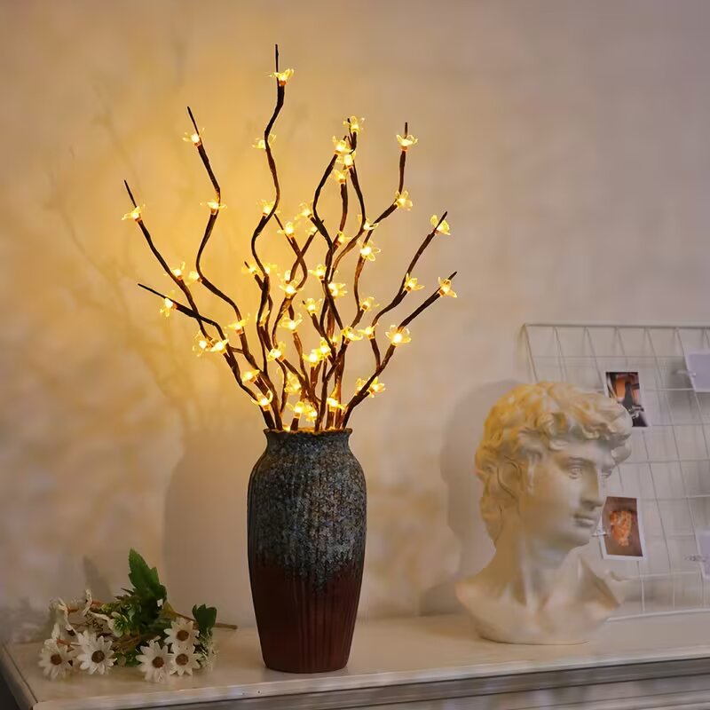Luzes de ramo de cerejeira com - Vase Decor avaliação e preço