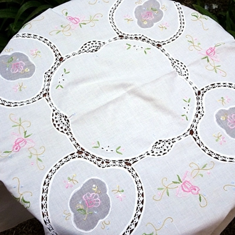 Algodão puro pequena máquina b - Table Runner avaliação e preço
