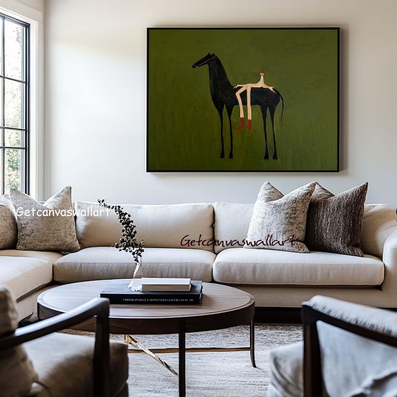 Arte de parede moderna abstrat - Interior Design Living Room avaliação e preço