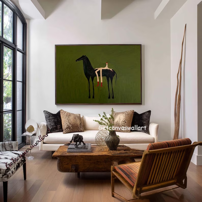 Arte de parede moderna abstrat - Interior Design Living Room avaliação e preço
