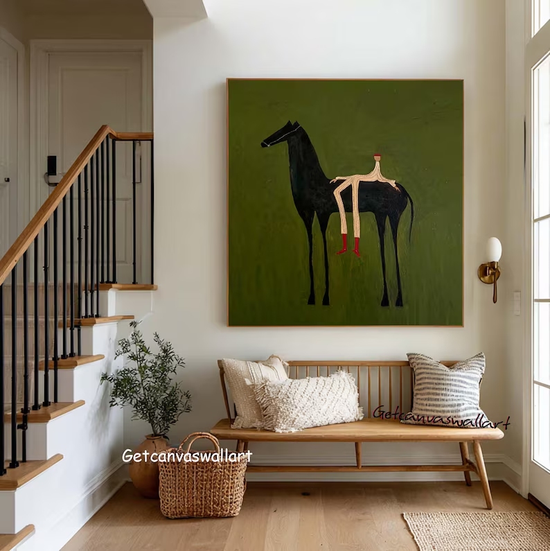 Arte de parede moderna abstrat - Interior Design Living Room avaliação e preço