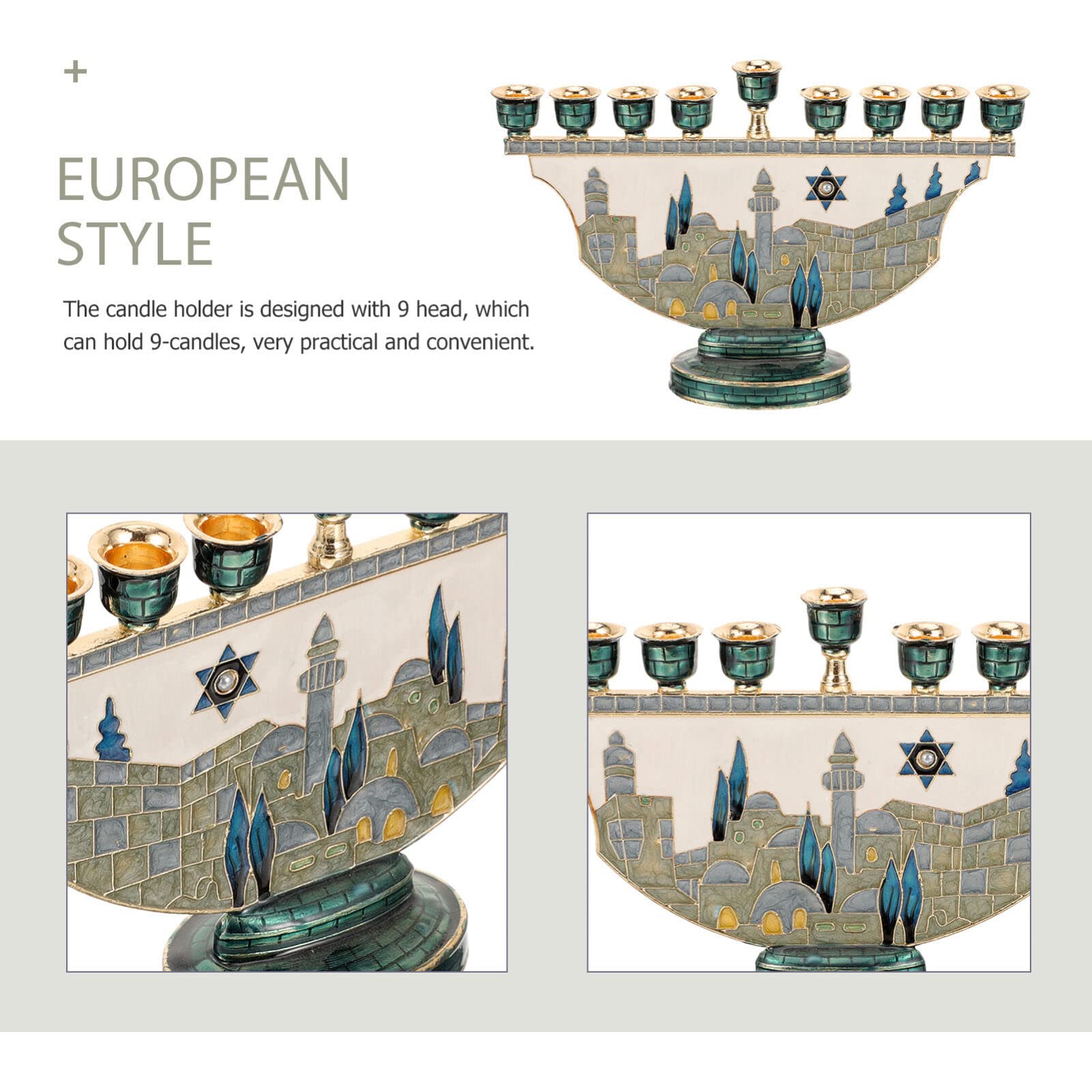Candelabro Menorá de Hanukkah  - Candle Holder Decor avaliação e preço